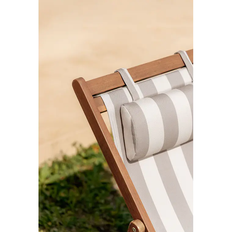 Hamaca plegable en madera con cojín Dela 2