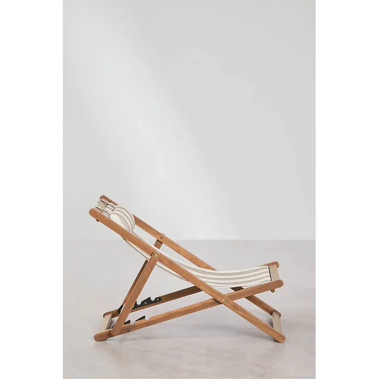 Hamaca plegable en madera con cojín Dela 4