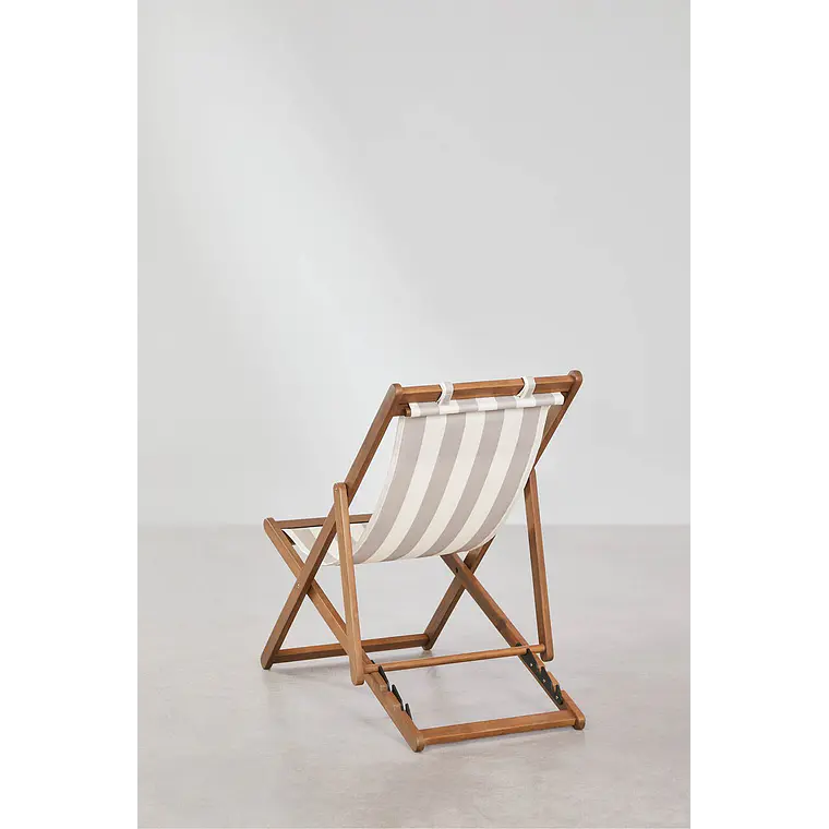 Hamaca plegable en madera con cojín Dela 5