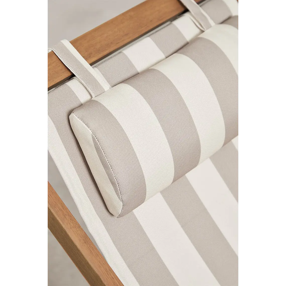 Hamaca plegable en madera con cojín Dela 6