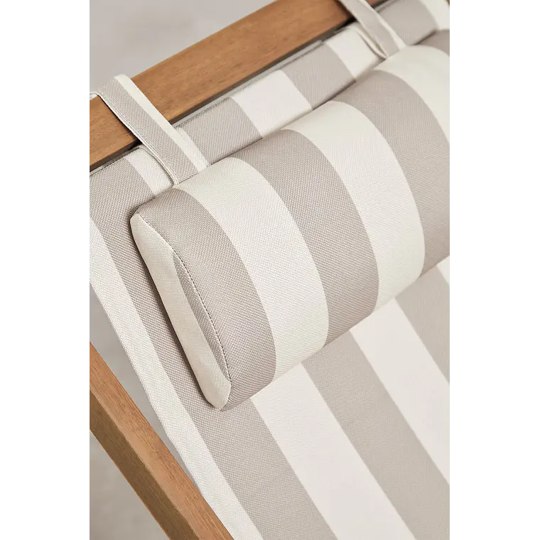 Hamaca plegable en madera con cojín Dela 6