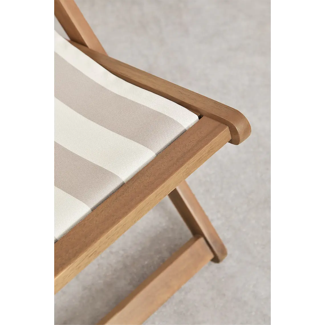 Hamaca plegable en madera con cojín Dela 7