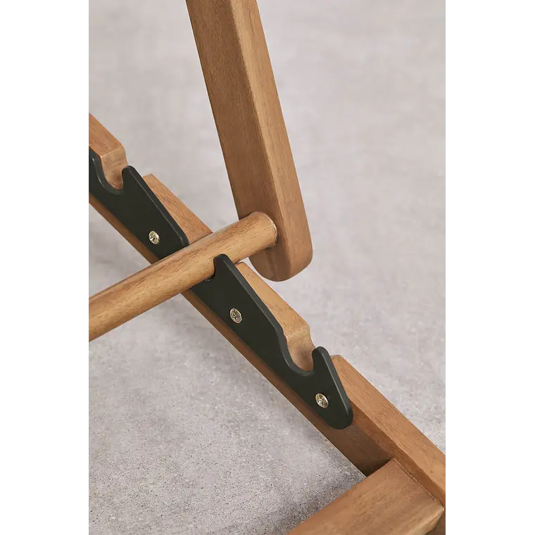 Hamaca plegable en madera con cojín Dela 8