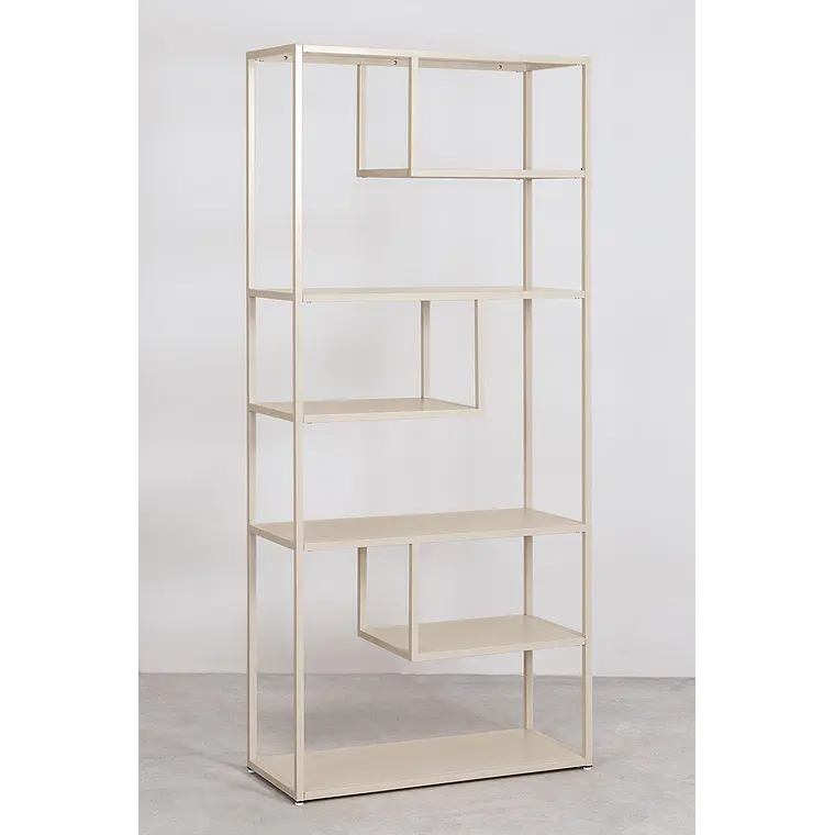 Librería 85x190 cm en acero 8