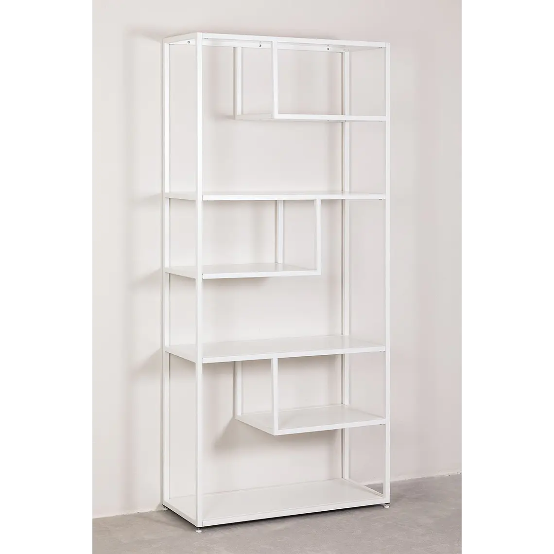 Librería 85x190 cm en acero 10