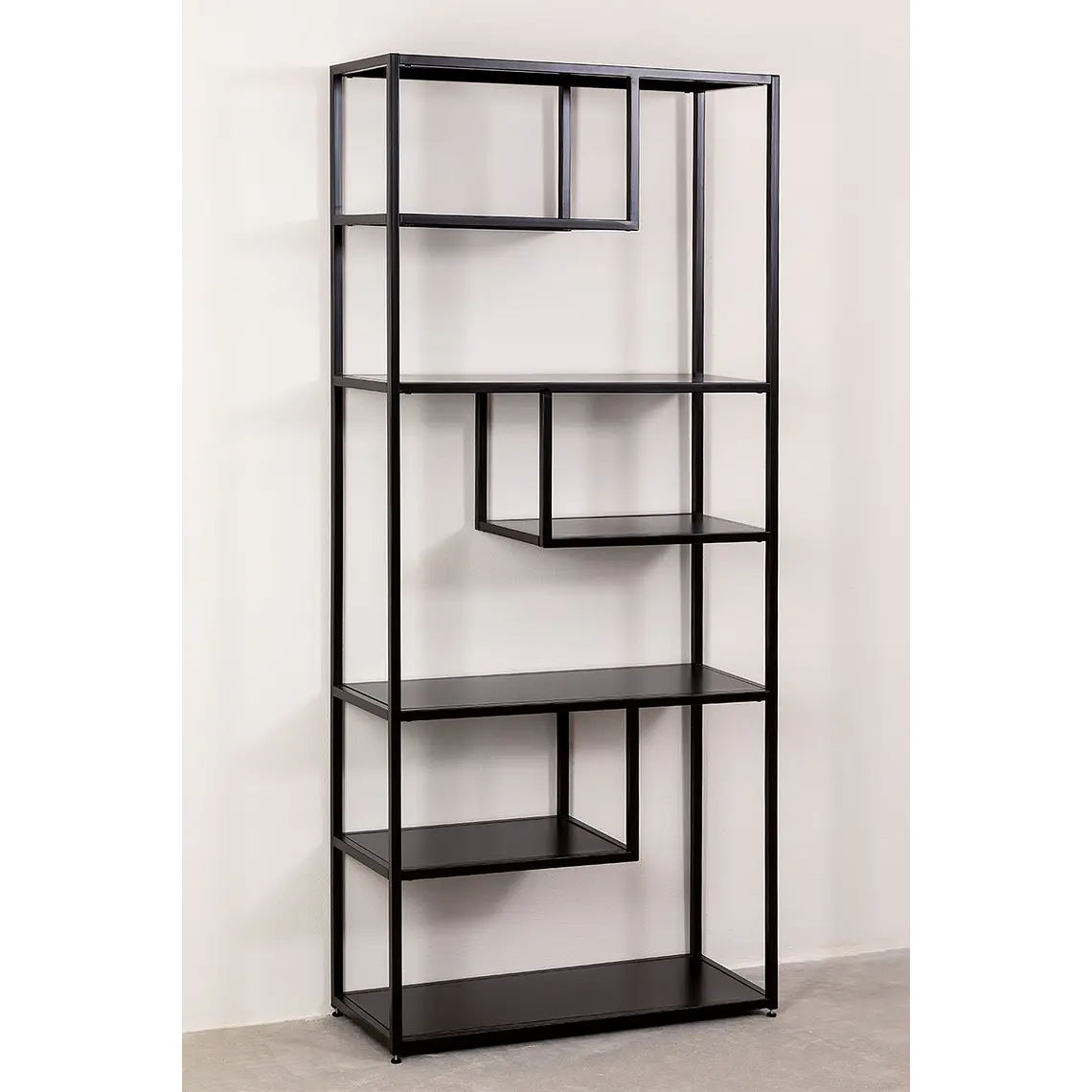 Librería 85x190 cm en acero 11