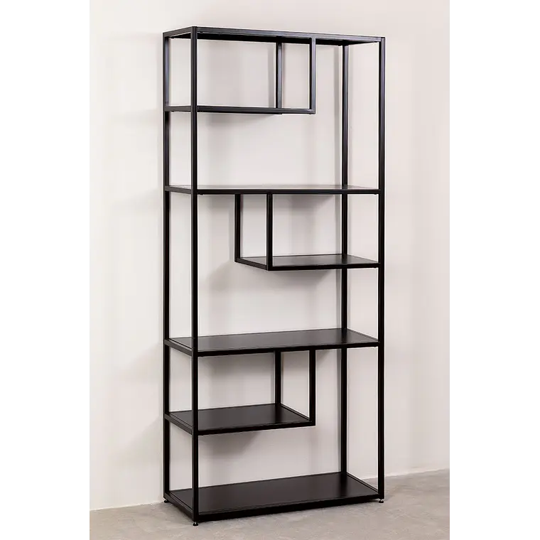 Librería 85x190 cm en acero 11