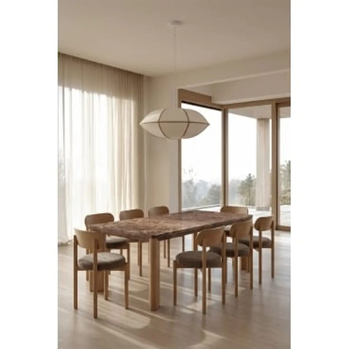 Mesa de comedor Aeleva en mármol 13