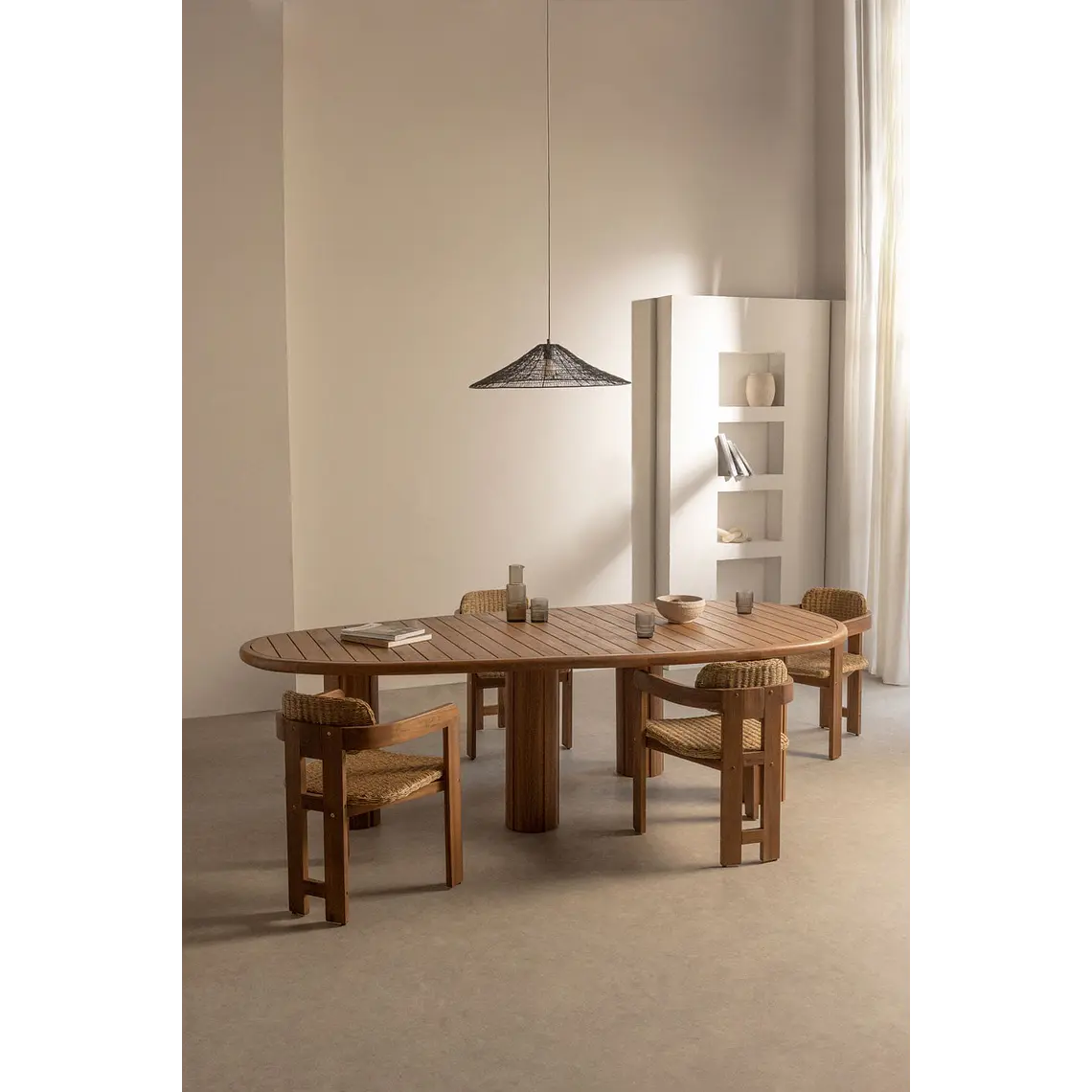 Mesa de comedor Eiren en madera de acacia 1