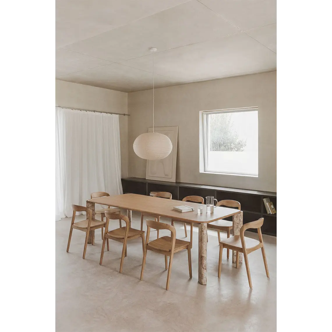 Mesa de comedor Eireri en madera de mango 1