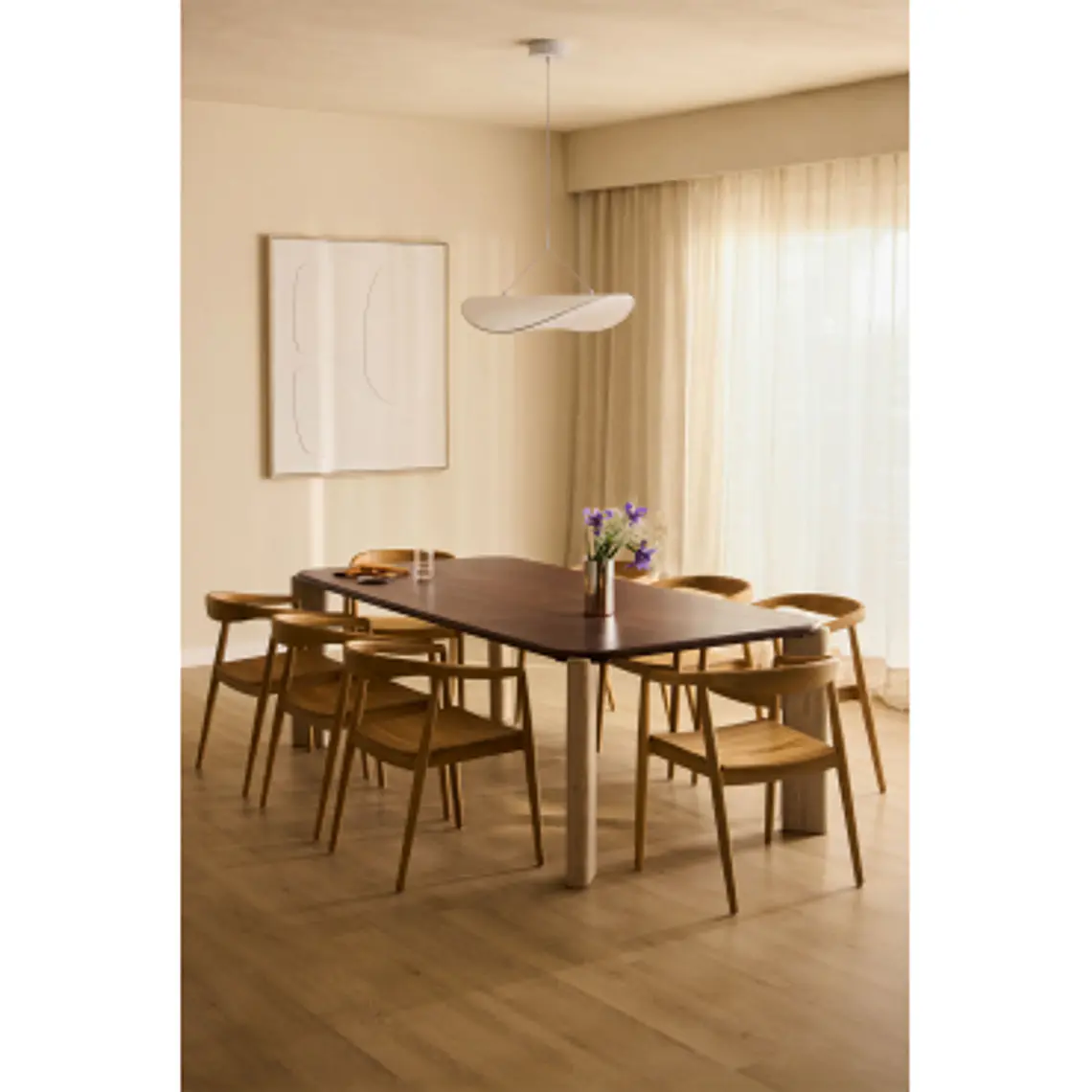 Mesa de comedor Eireri en madera de mango 12