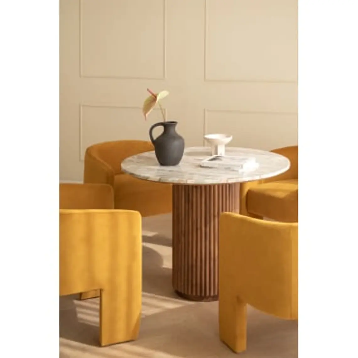 Mesa de comedor Elaena en madera de mango 14