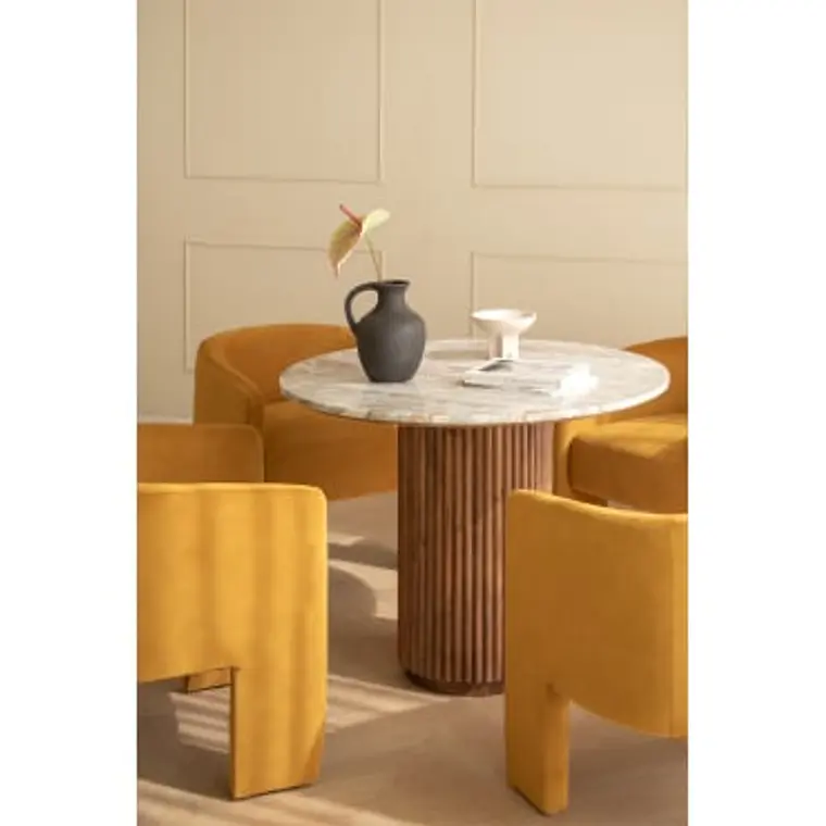 Mesa de comedor Elaena en madera de mango 14