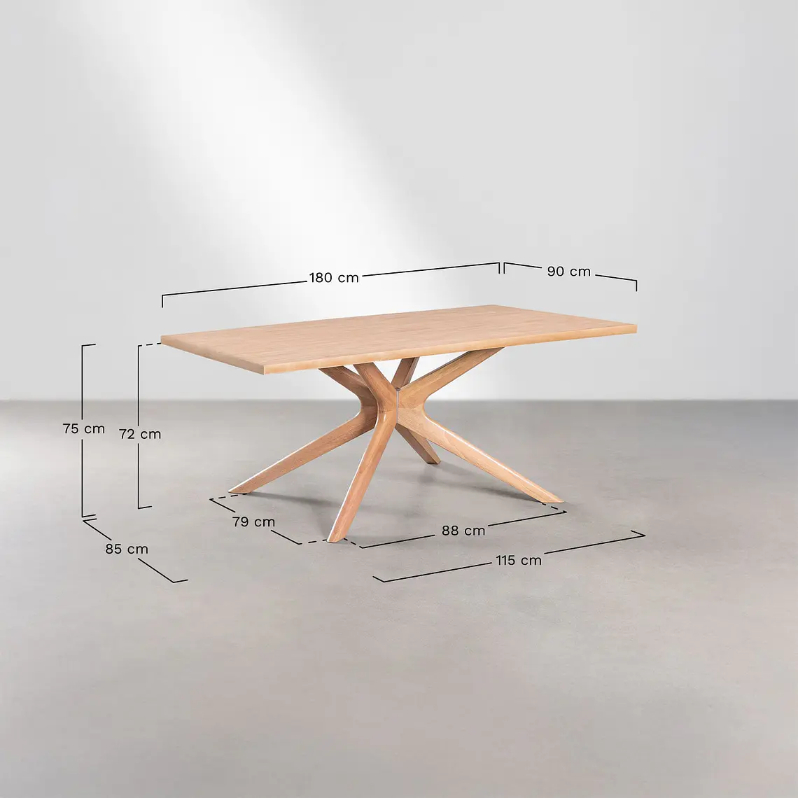 Mesa de comedor Evoela en madera 9