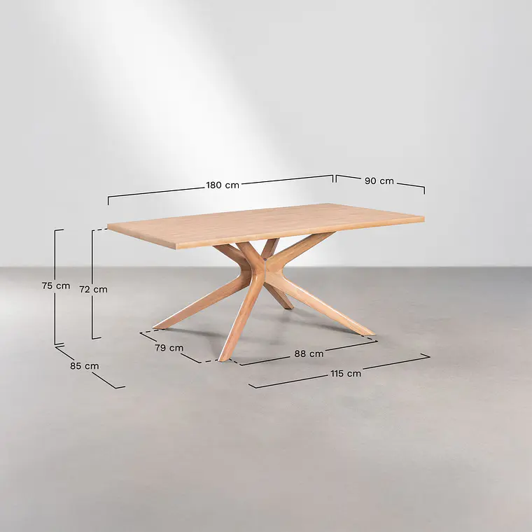 Mesa de comedor Evoela en madera 9