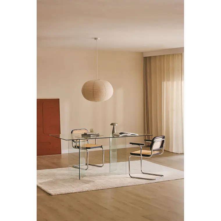 Mesa de comedor Faelora en vidrio 1