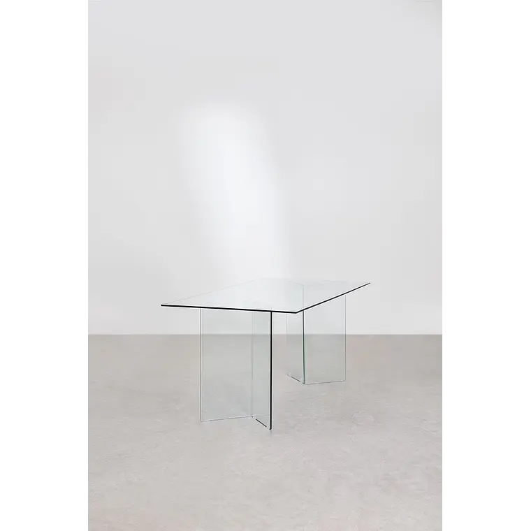 Mesa de comedor Faelora en vidrio 5