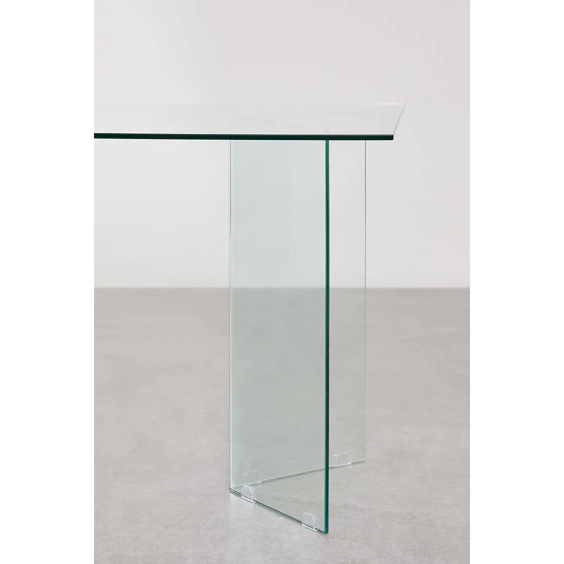 Mesa de comedor Faelora en vidrio 6