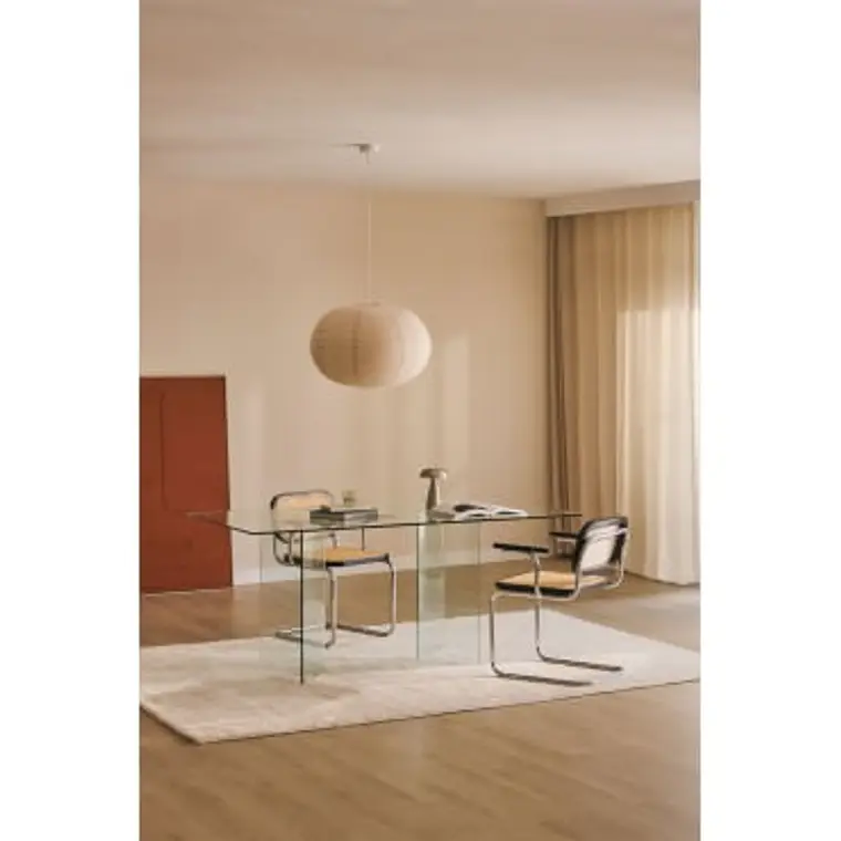 Mesa de comedor Faelora en vidrio 11
