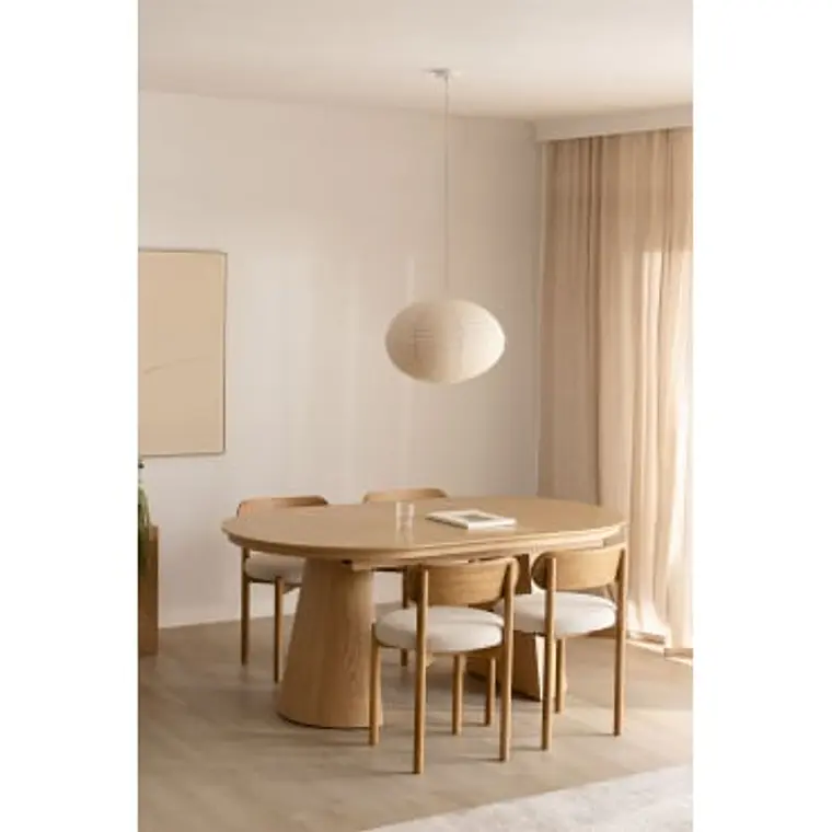 Mesa de comedor Ilaeri en madera de roble 13