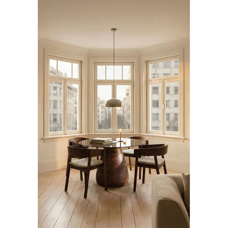 Mesa de comedor Lioia en vidrio 2