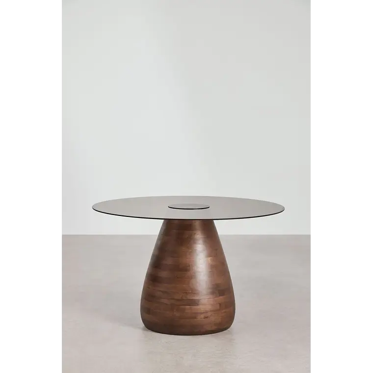 Mesa de comedor Lioia en vidrio 4