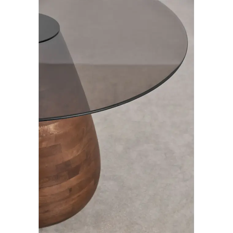 Mesa de comedor Lioia en vidrio 5