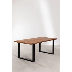 Mesa de comedor Lyseva en madera de acacia