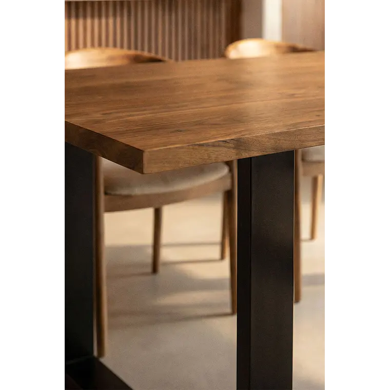 Mesa de comedor Lyseva en madera de acacia 3