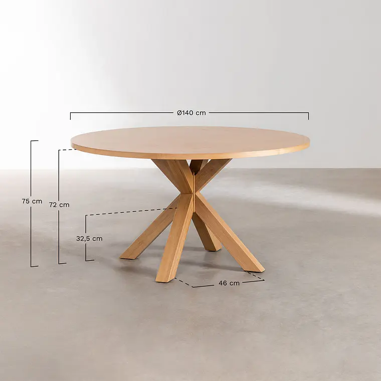 Mesa de comedor Naelela en MDF 8