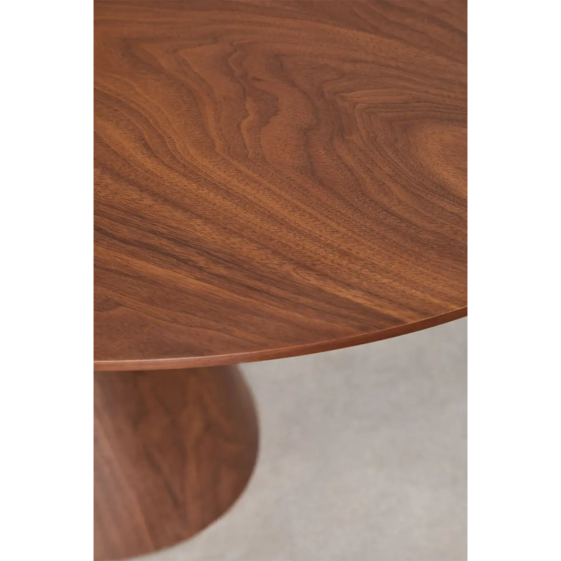 Mesa de comedor ovalada 160-200x100 cm extensible en MDF y chapa 5