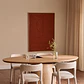 Mesa de comedor ovalada 160-200x100 cm extensible en MDF y chapa - Miniatura 13