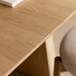 Mesa de comedor ovalada 180-240x105 cm extensible en MDF y chapa de roble - Miniatura 3