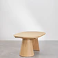Mesa de comedor ovalada 180-240x105 cm extensible en MDF y chapa de roble - Miniatura 5