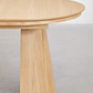 Mesa de comedor ovalada 180-240x105 cm extensible en MDF y chapa de roble - Miniatura 7