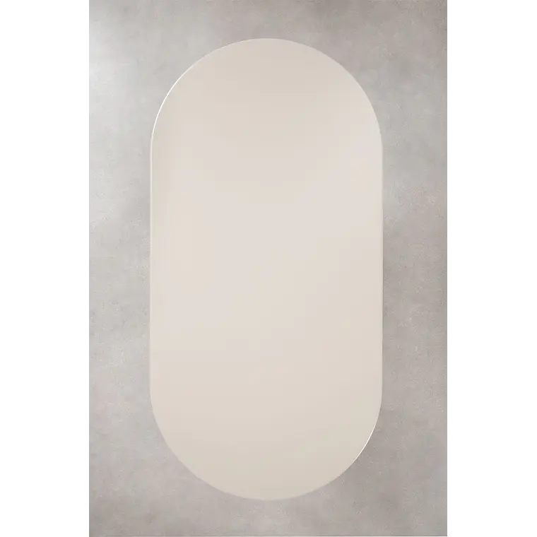 Mesa de comedor ovalada 220x110 cm en vidrio templado y MDF 9
