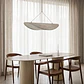 Mesa de comedor ovalada 220x110 cm en vidrio templado y MDF - Miniatura 14