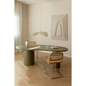 Mesa de comedor ovalada 220x115 cm en MDF