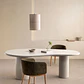 Mesa de comedor ovalada 220x115 cm en MDF - Miniatura 2