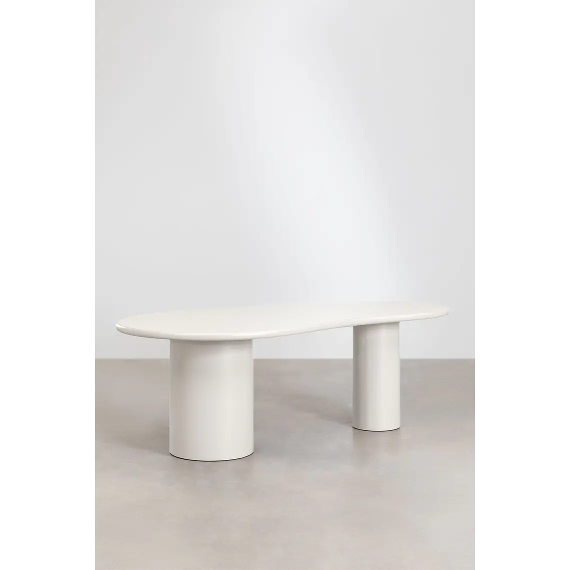 Mesa de comedor ovalada 220x115 cm en MDF 3