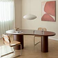 Mesa de comedor ovalada 220x115 cm en MDF - Miniatura 10