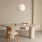 Mesa de comedor ovalada 220x115 cm en MDF - Miniatura 11