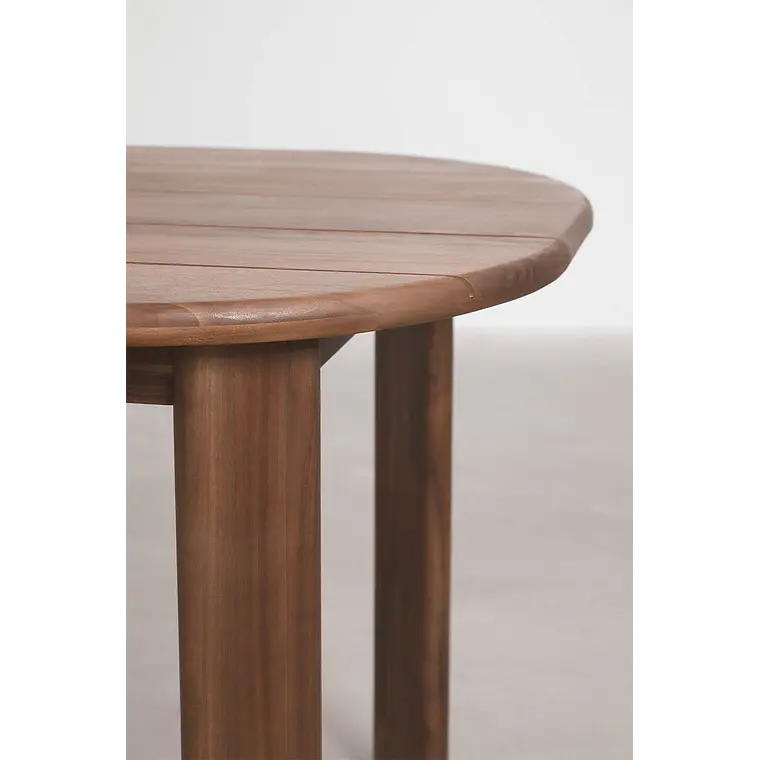Mesa de comedor ovalada 240x100 cm en madera de acacia 4