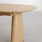 Mesa de comedor ovalada extensible en MDF y chapa de fresno - Miniatura 7