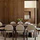 Mesa de comedor ovalada extensible en MDF y chapa de fresno - Miniatura 14
