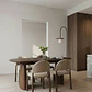 Mesa de comedor ovalada extensible en MDF y chapa de fresno - Miniatura 15