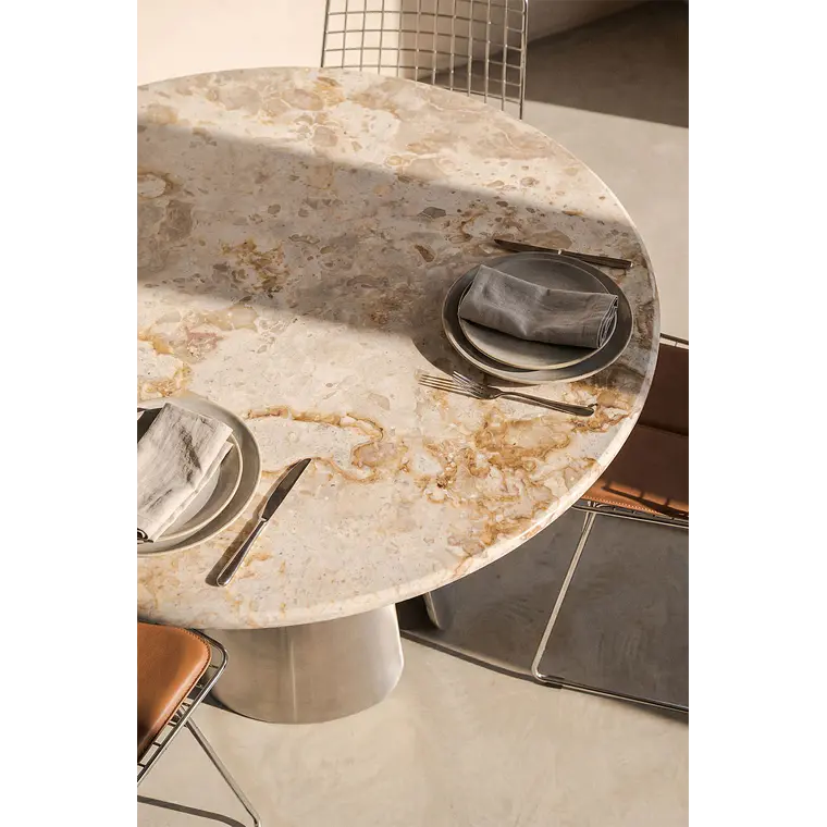 Mesa de comedor Phaeeva en acero 3