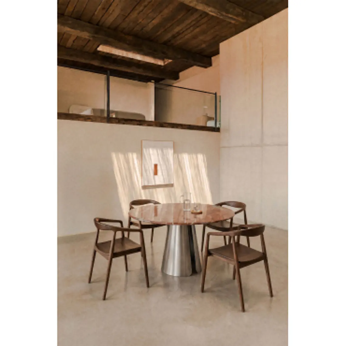 Mesa de comedor Phaeeva en acero 15