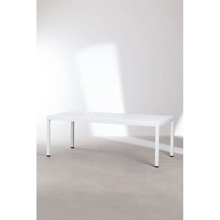 Mesa de comedor Raeien en aluminio 2