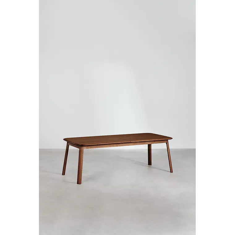 Mesa de comedor rectangular 220-320x95 cm extensible en madera 5